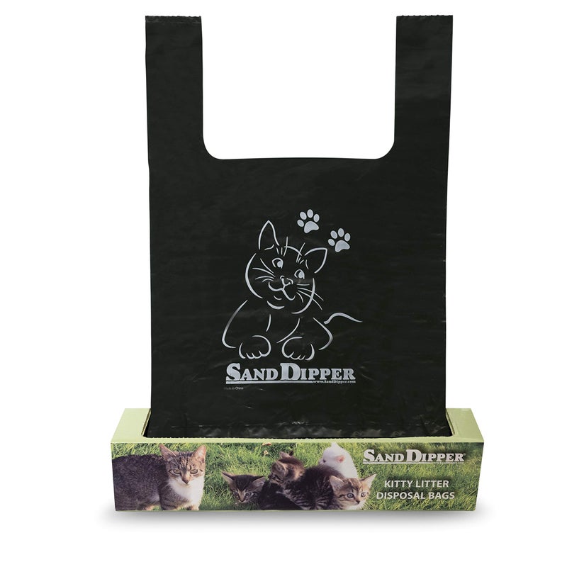 Sand Dipper Cat Litter Waste Bags | Strong Thick Odor Sealing (Medium 50 Roll) - Image 2